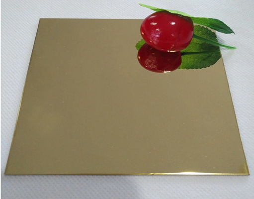 Ein guter Preis. 316 8K Spiegel Gold-Edelstahlblech Dekorativ 1mm SS-Blatt kaltgewalzt Online